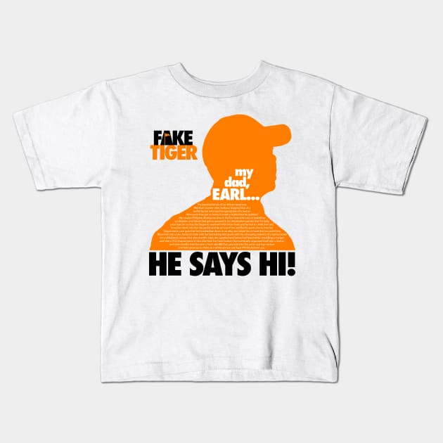 Fake Tiger Kids T-Shirt by GK Media